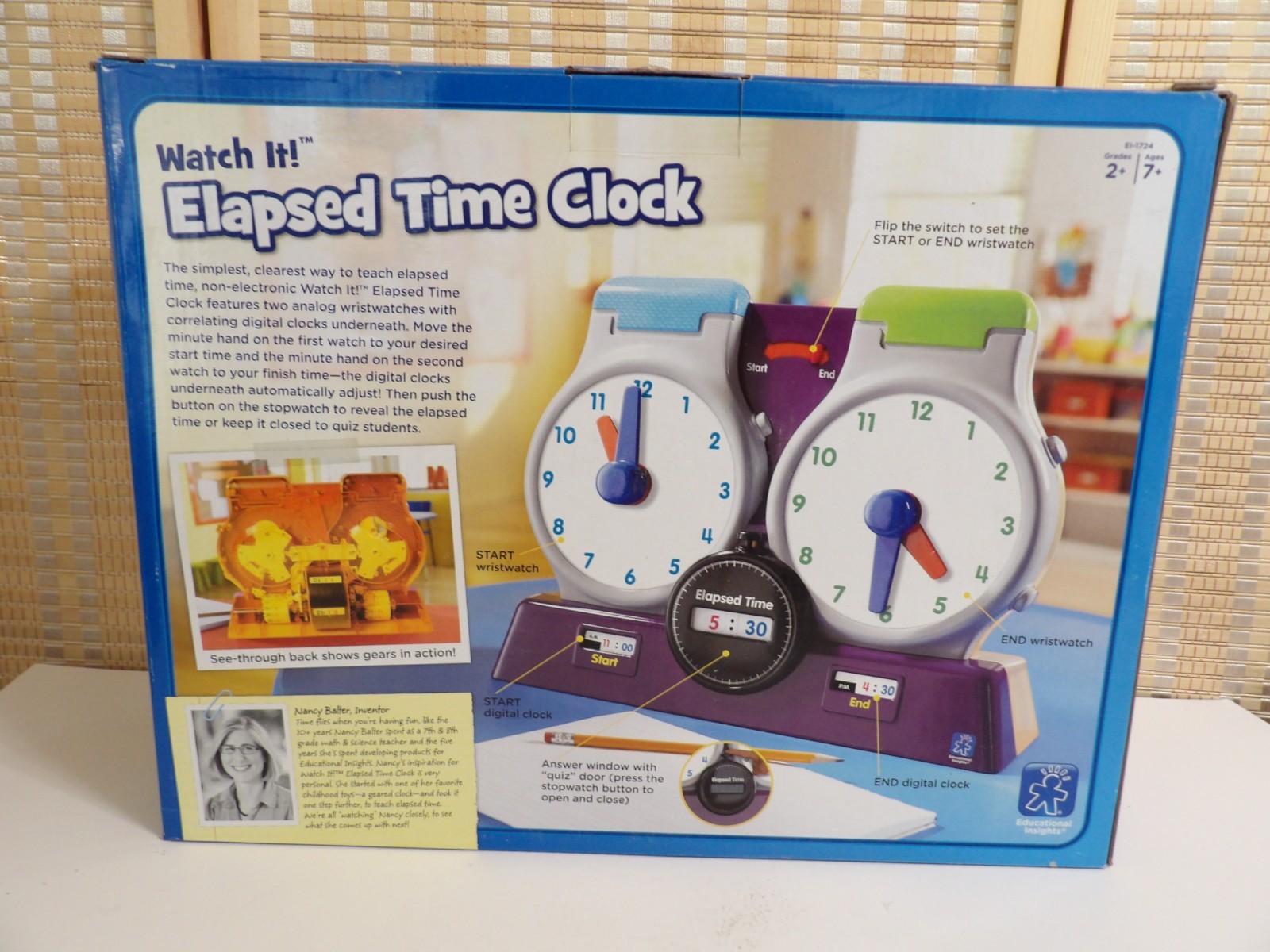 Educational Insights Watch It Elapsed Time Clock Homeschool Learning Tool