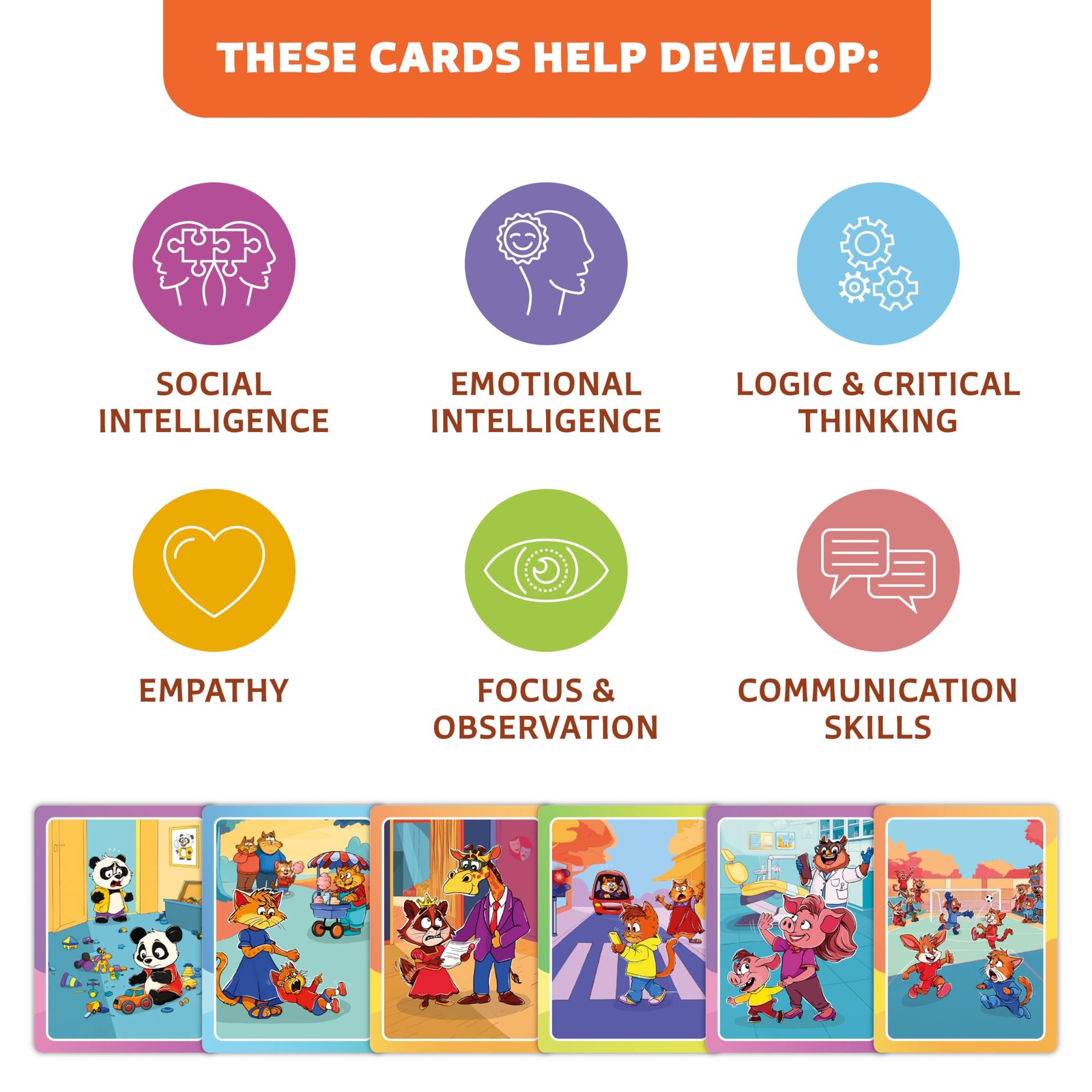 Who What Why Conversation Cards for – Learning Game for Social Skills, Emotio…