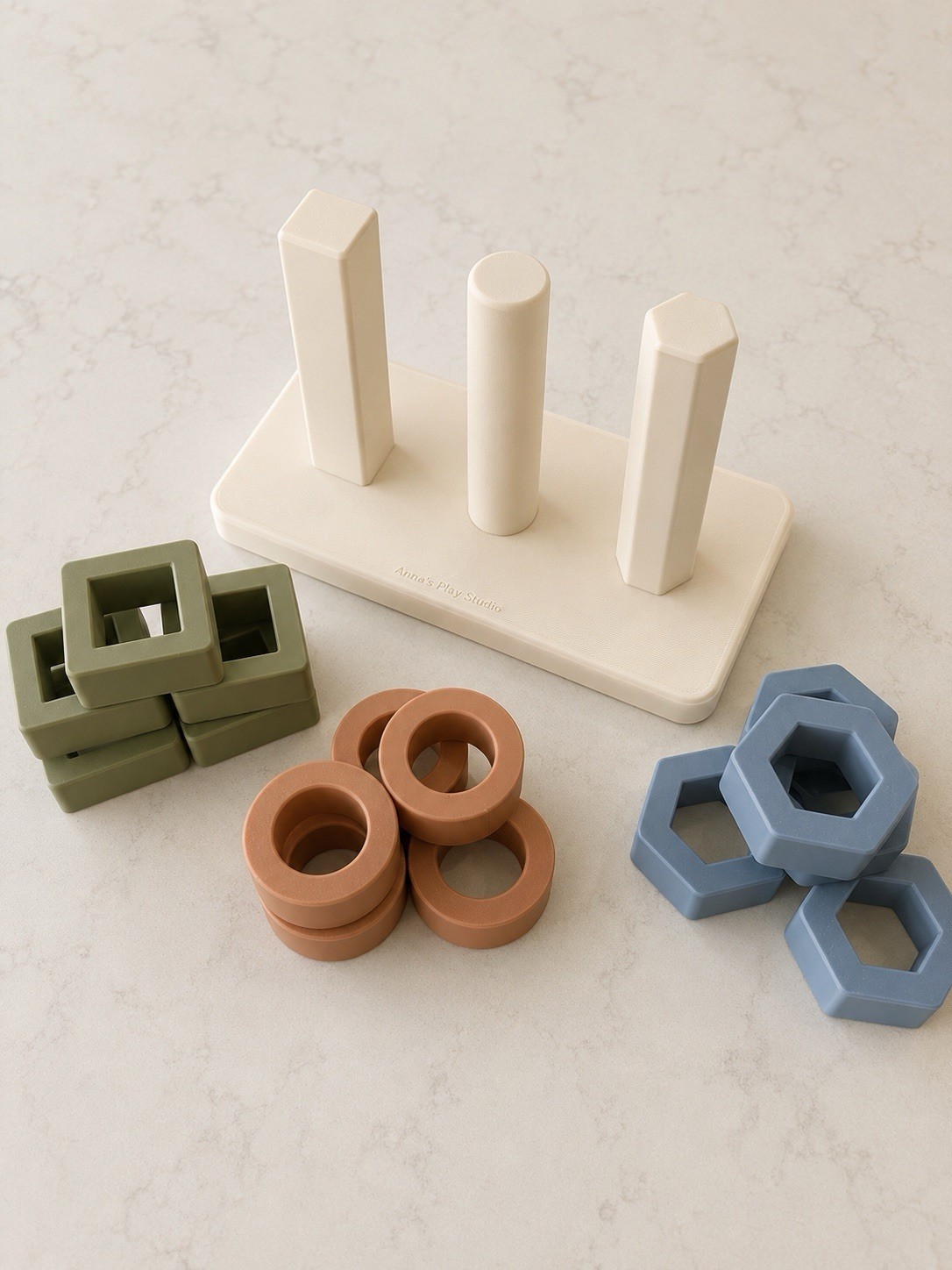 Montessori Block Stacking Set | Fine Motor Toy | Ages 2+