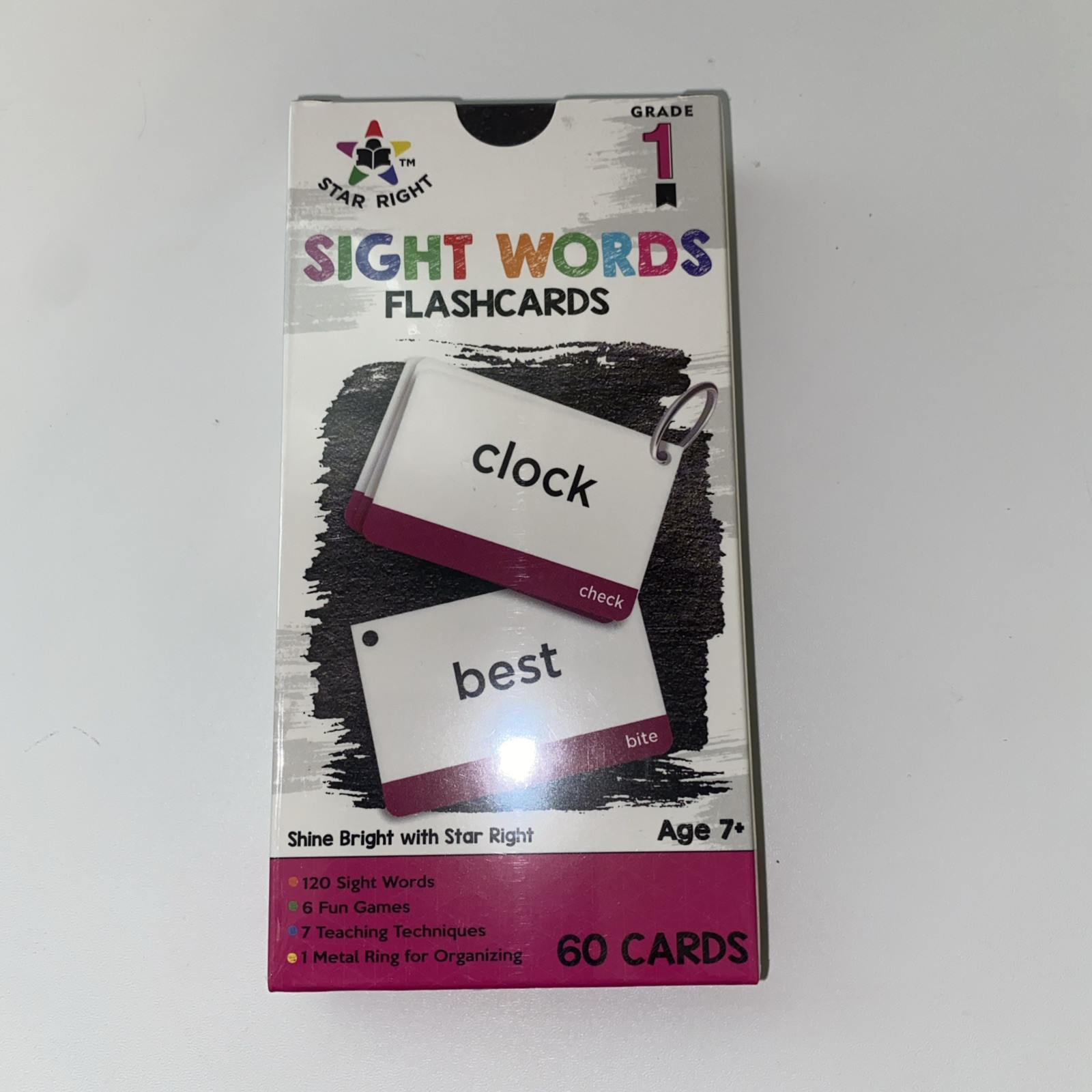 120 Flash Cards: Sight Words. 6 Fun Games. 7 Teaching Techniques.