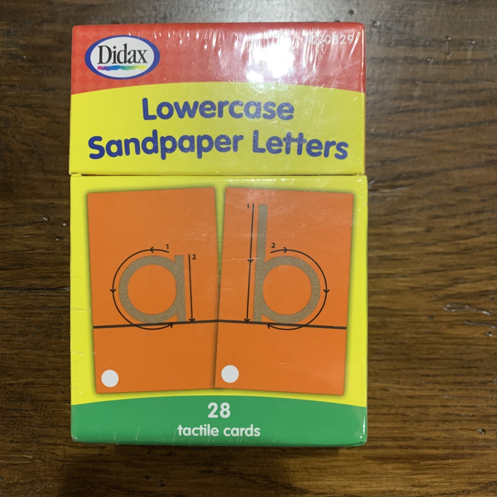 NIP Didax Sandpaper Lowercase Letters & Numerals Grades PreK-2 Tactile Cards New