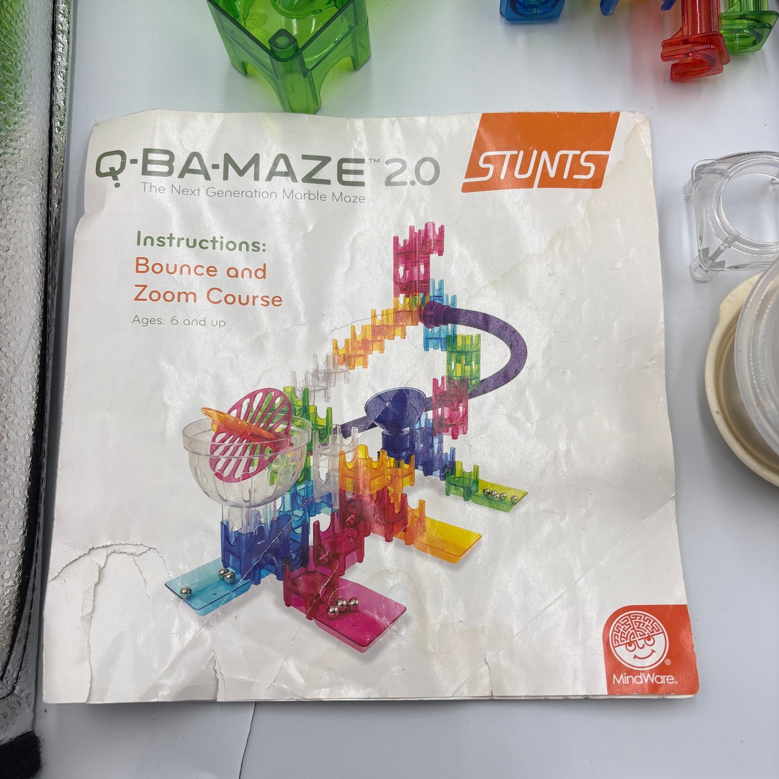 Mindware Q-BA-MAZE 2.0 Marble Stunts Bounce and Zoom Course 140+ PC & Marbles