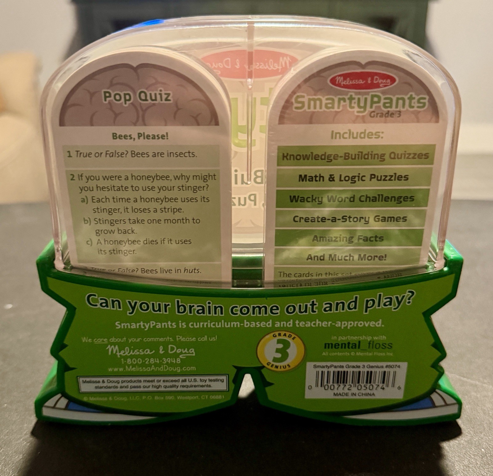 Melissa & Doug Smarty Pants GRADE 3 Brain-Building Cards w/Q&A, Puzzles & Games