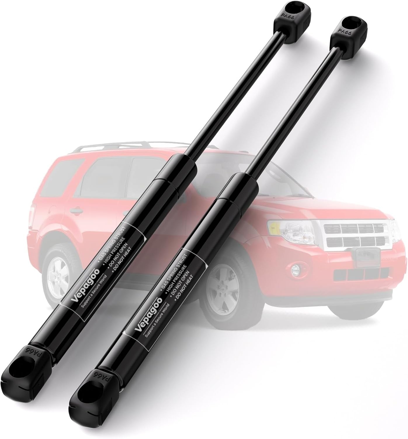 Vepagoo 6260 Rear Glass Window Struts Compatible with 2008-2012 Ford Escape, For