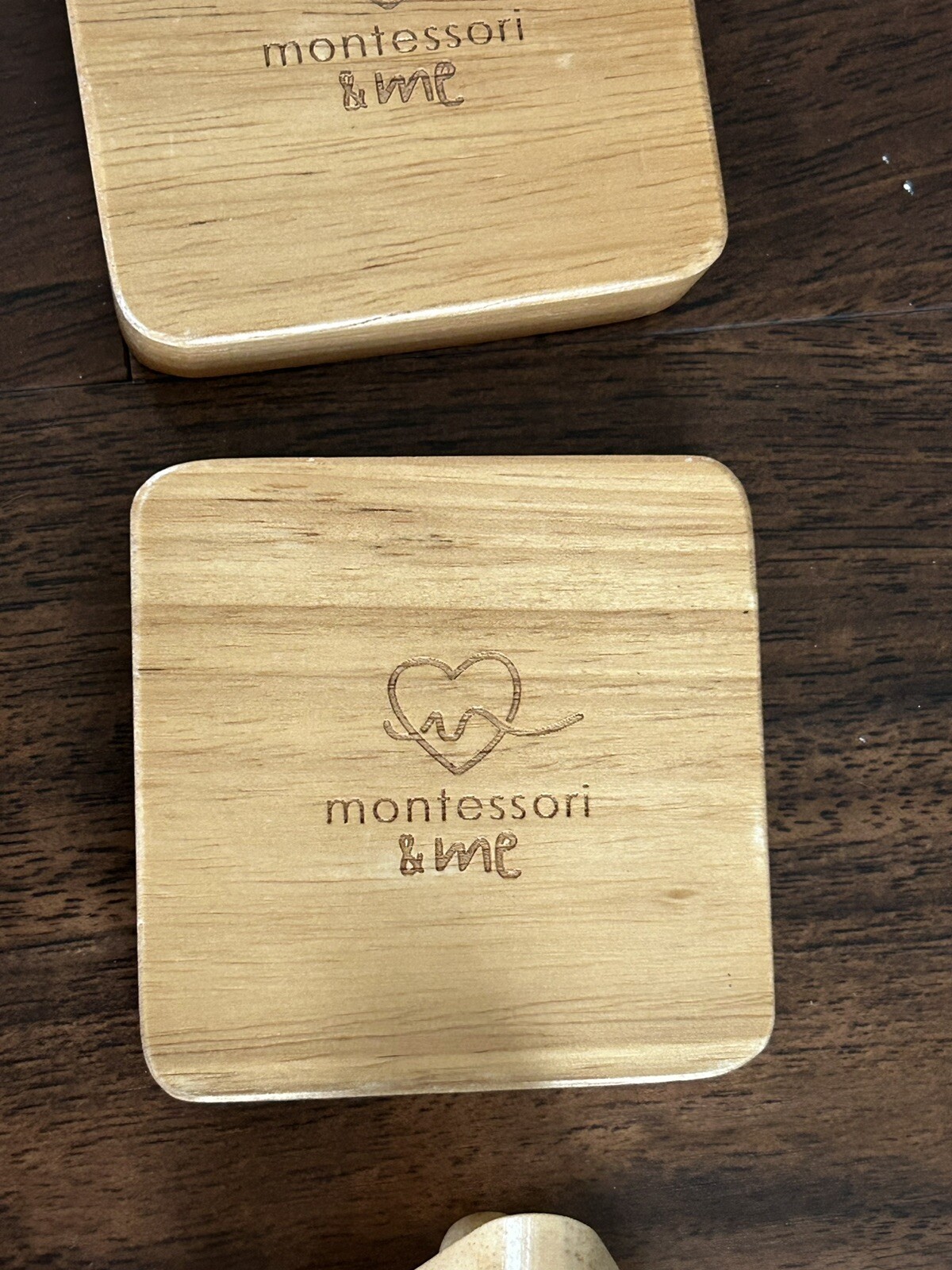 Montessori & Me Single Shape Puzzles Wood Triangle Circle Square