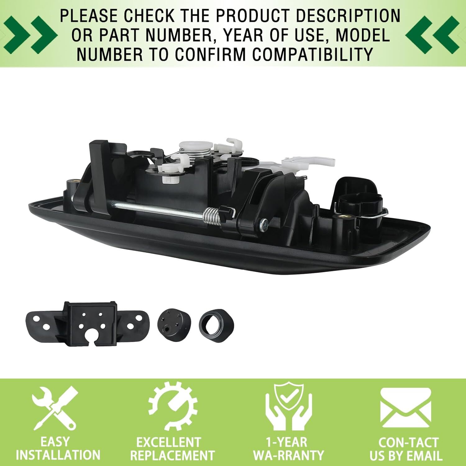 Tailgate Handle with Camera Hole Liftgate Latch Handle with Keyhole Fit for