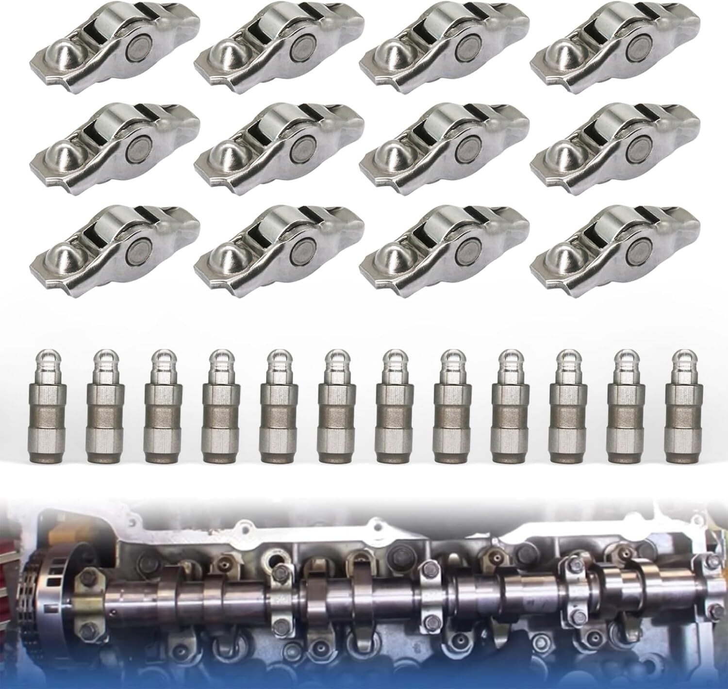 Rocker Arm and lifter 12Pcs Compatible with ChrysIer 200 300 Dodge Ram 1500