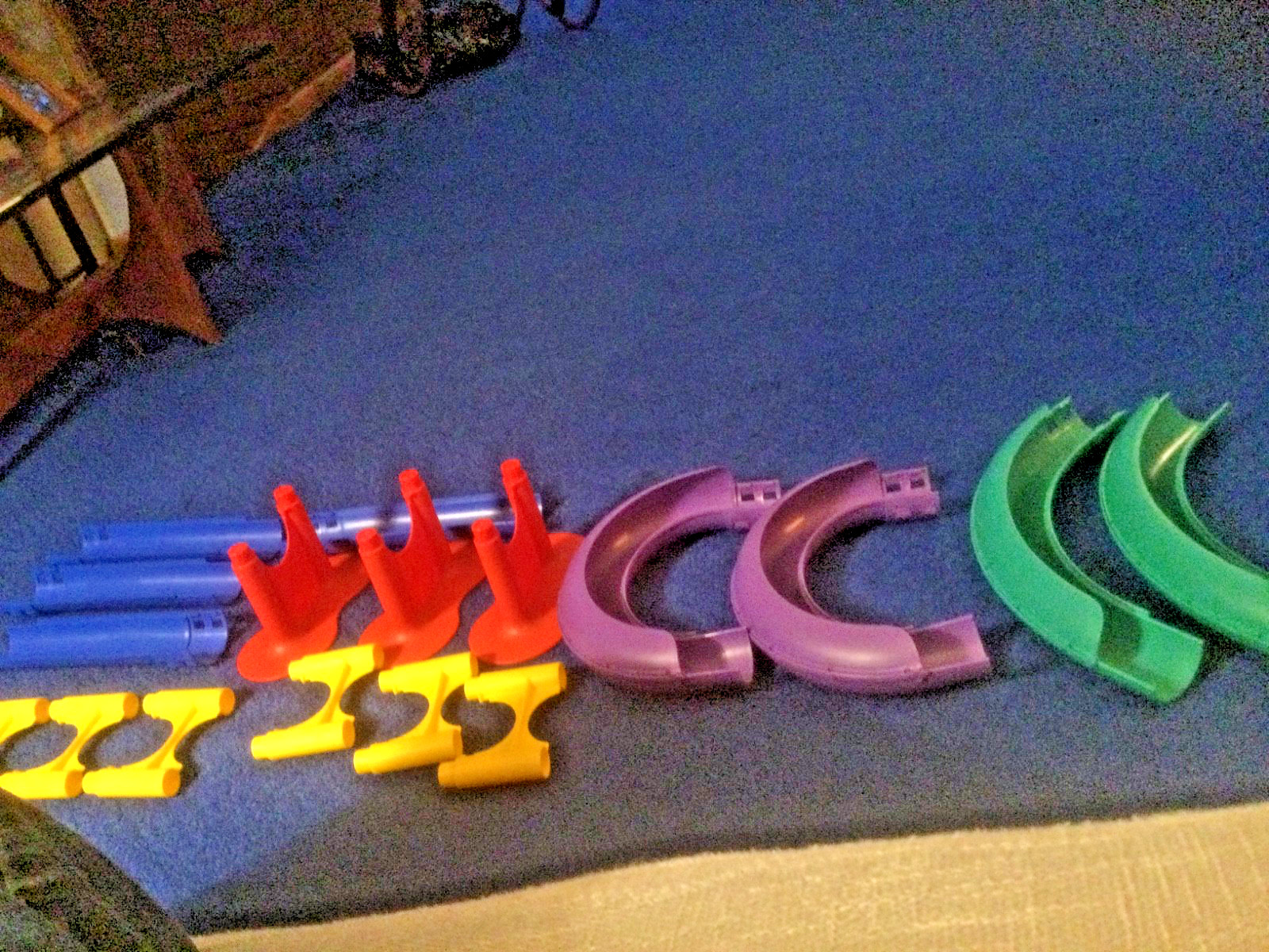 Stem Toy/LakeShore Educ.Suspension Marble Run,Ball/Car Track 17Lg.Pcs See video