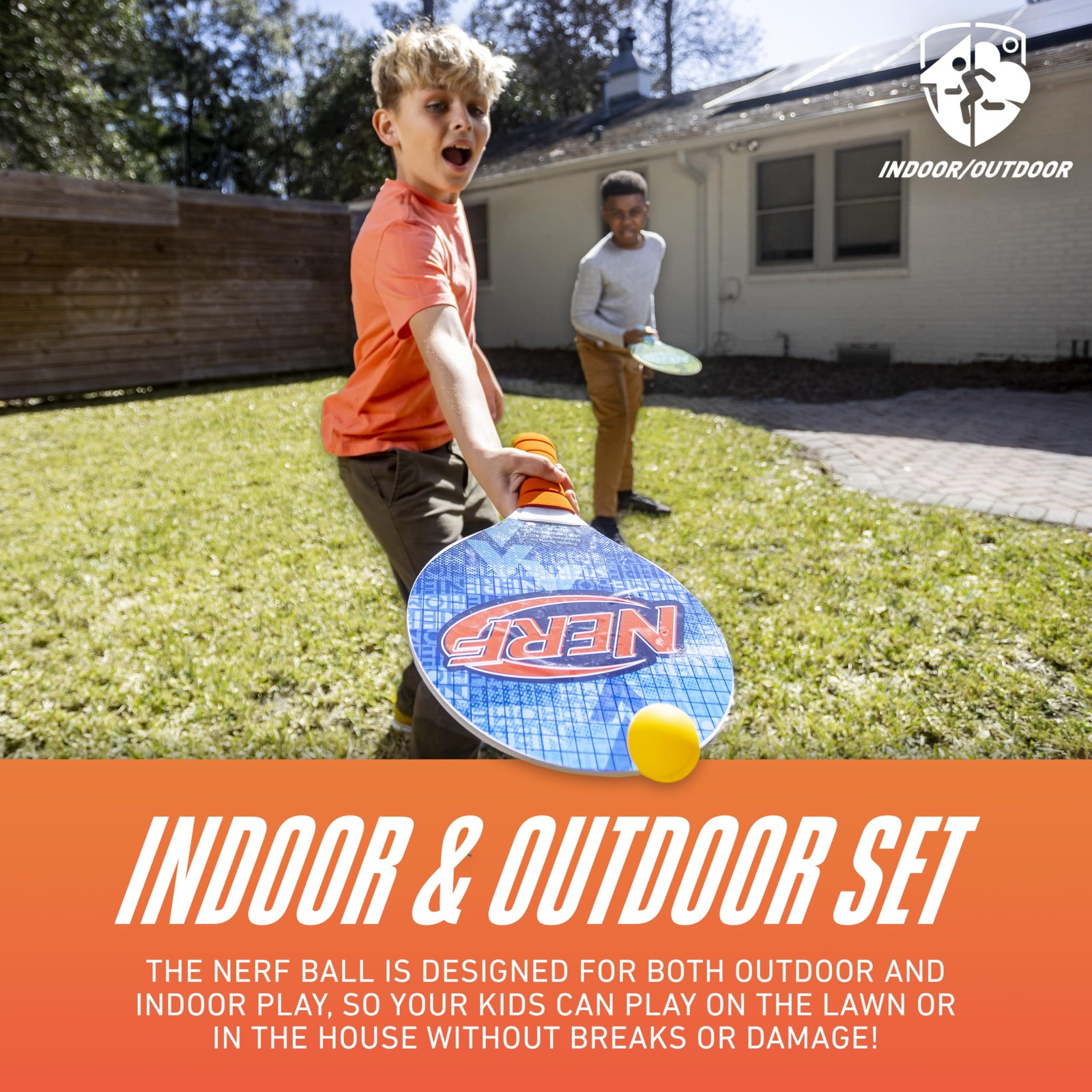NERF Paddleball Set – Fun Beach Game for 15 inches x 9.25″, Multi