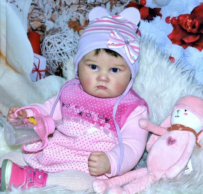 25″ Reborn Doll Kit Charlotte Fresh Color Doll Toddler Unfinished Parts with COA