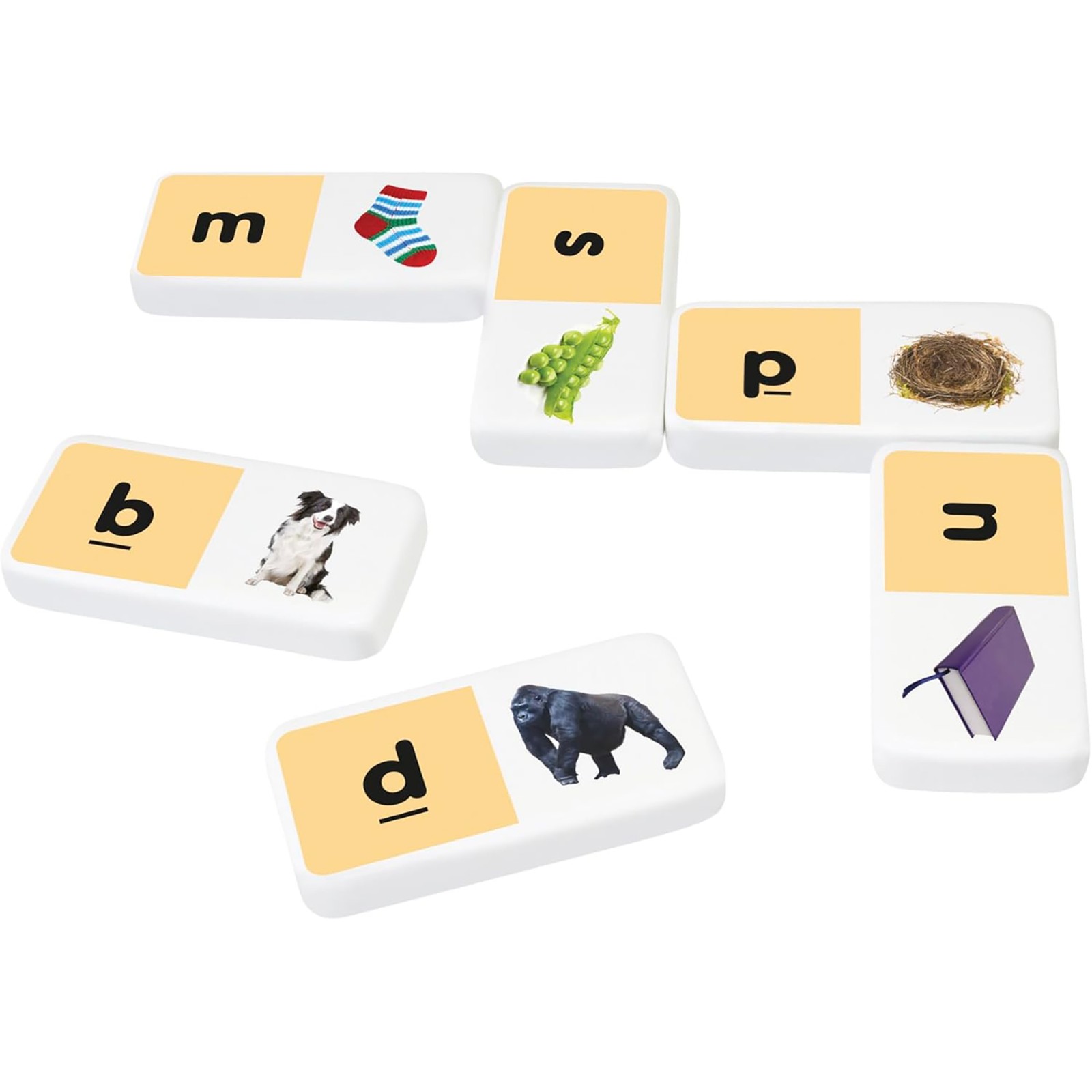 Beginning Sounds Dominoes Junior Learning for Ages 4-5 Kindergarten Learning