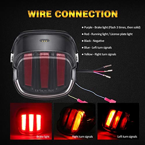 Led Tail Light [Eagle Claw Design] DOT Approved with Brake Running Light Left