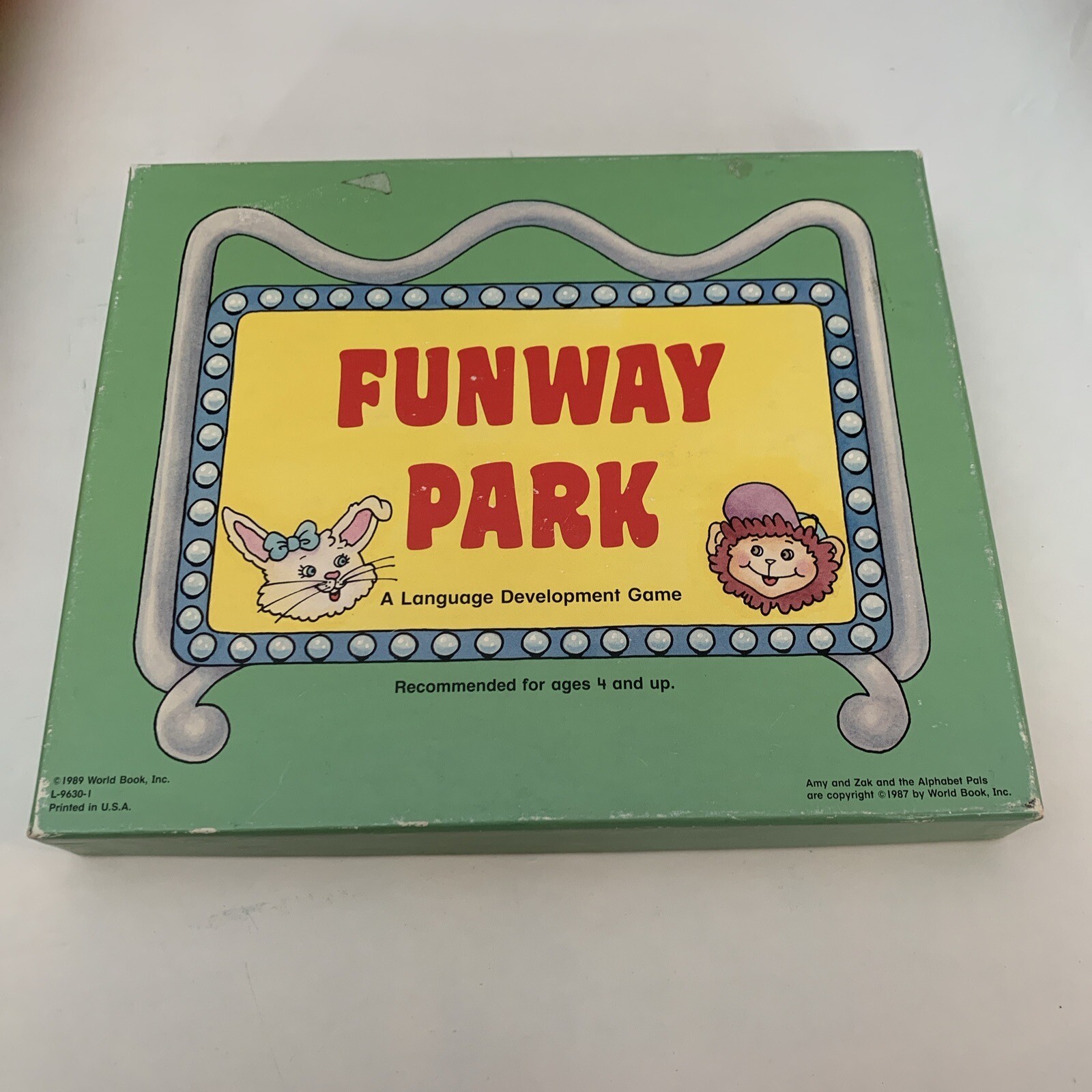 Funway Park (A Language Development Game) by World Book 1987 Vintage Made In USA