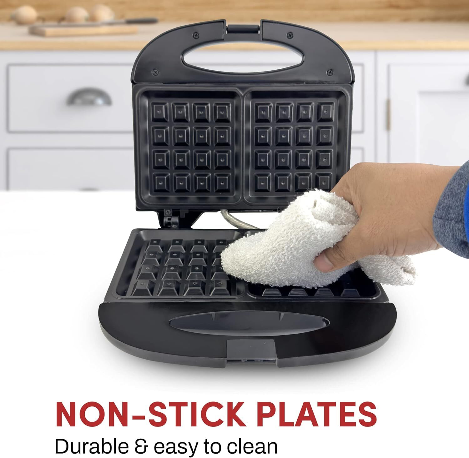 Elite Gourmet EWM-2207# Electric Non-Stick Belgian Waffle Maker Iron, Breakfast,
