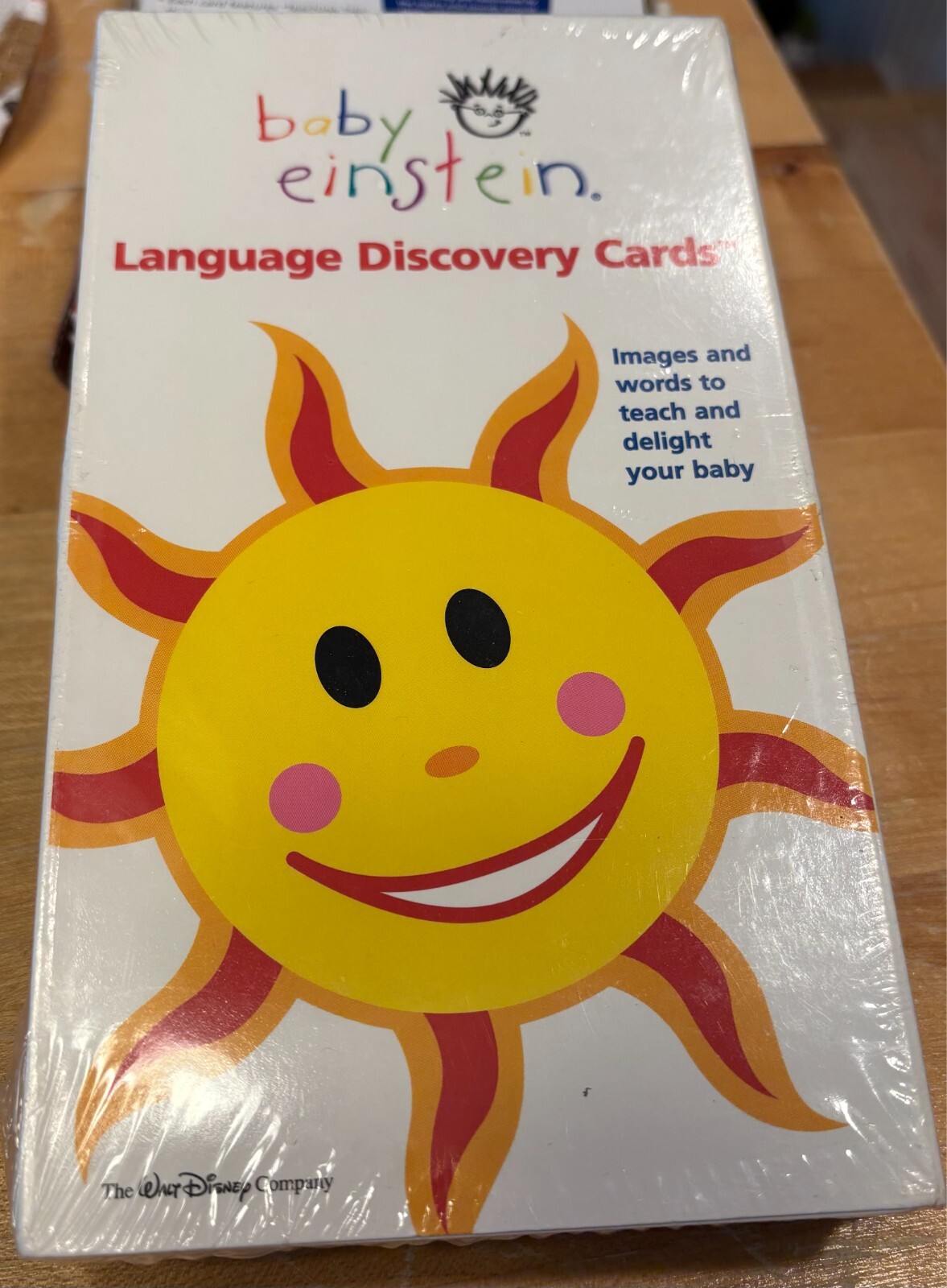 NEW sealed Baby Einstein Language Discovery Cards images teach words NIP