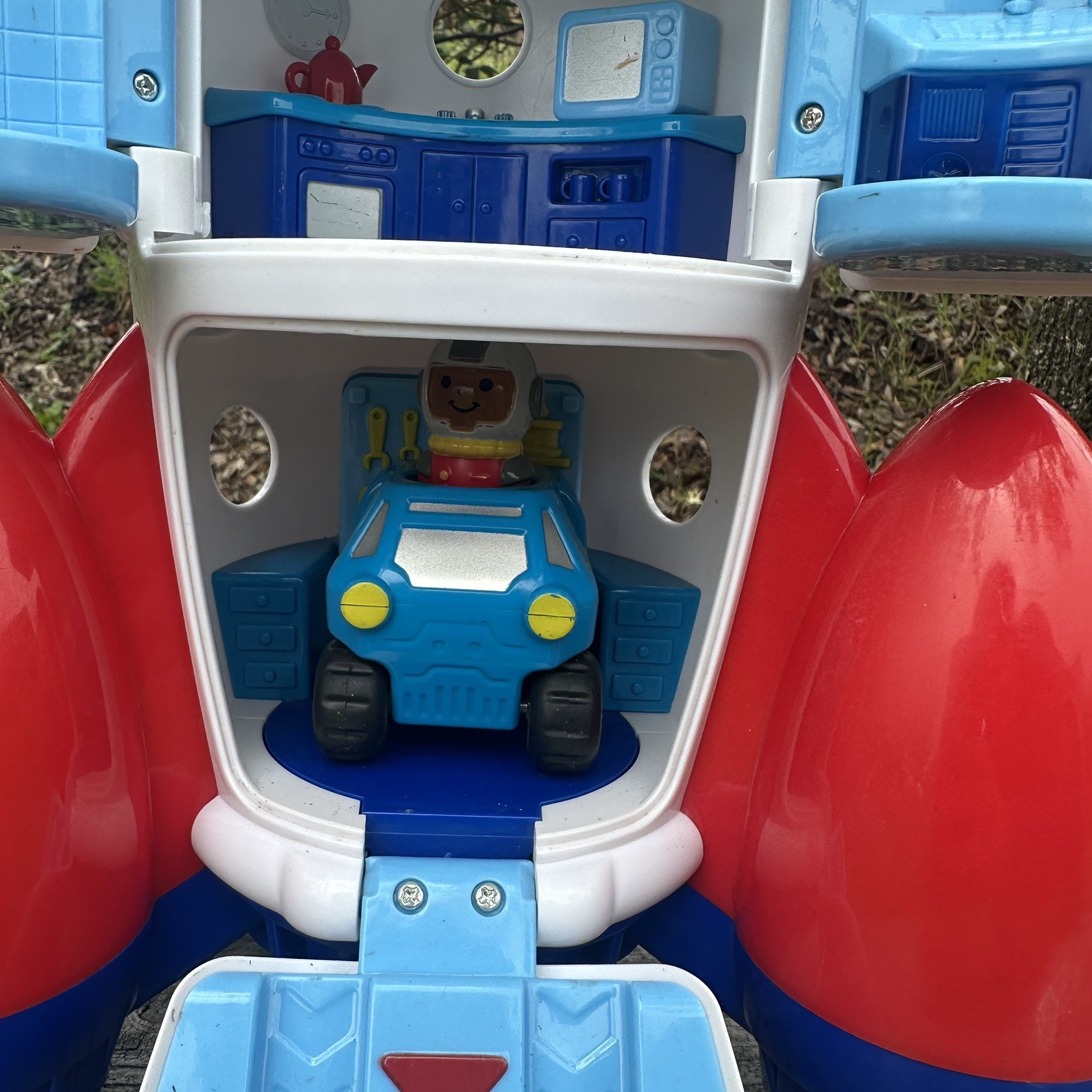 Lakeshore Learn & Play Explore Rocket Space Ship Toy With Astronauts And Rover