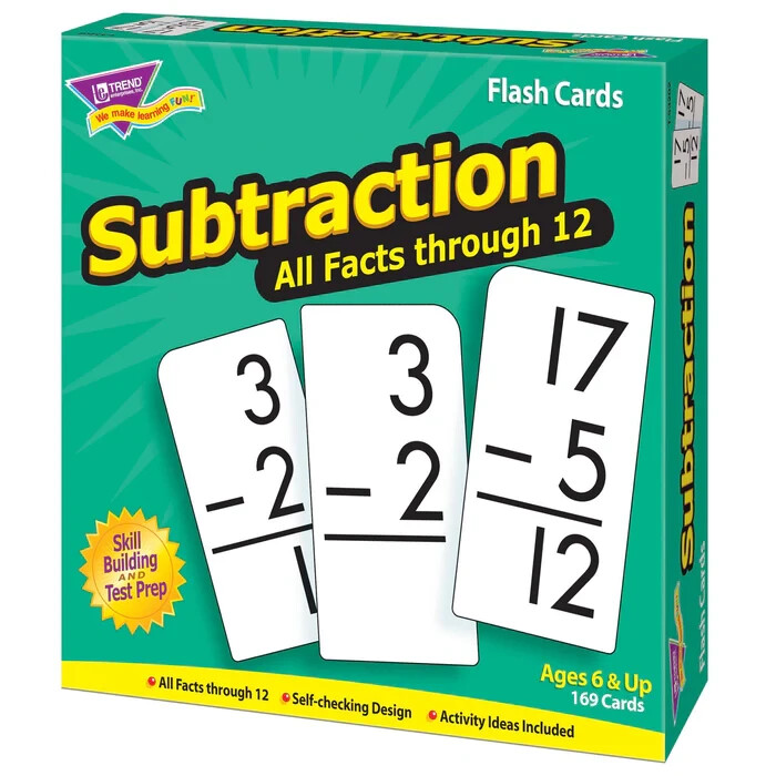 TREND ent. Flash Cards (Addition, Multiplication, Division, and Subtraction)