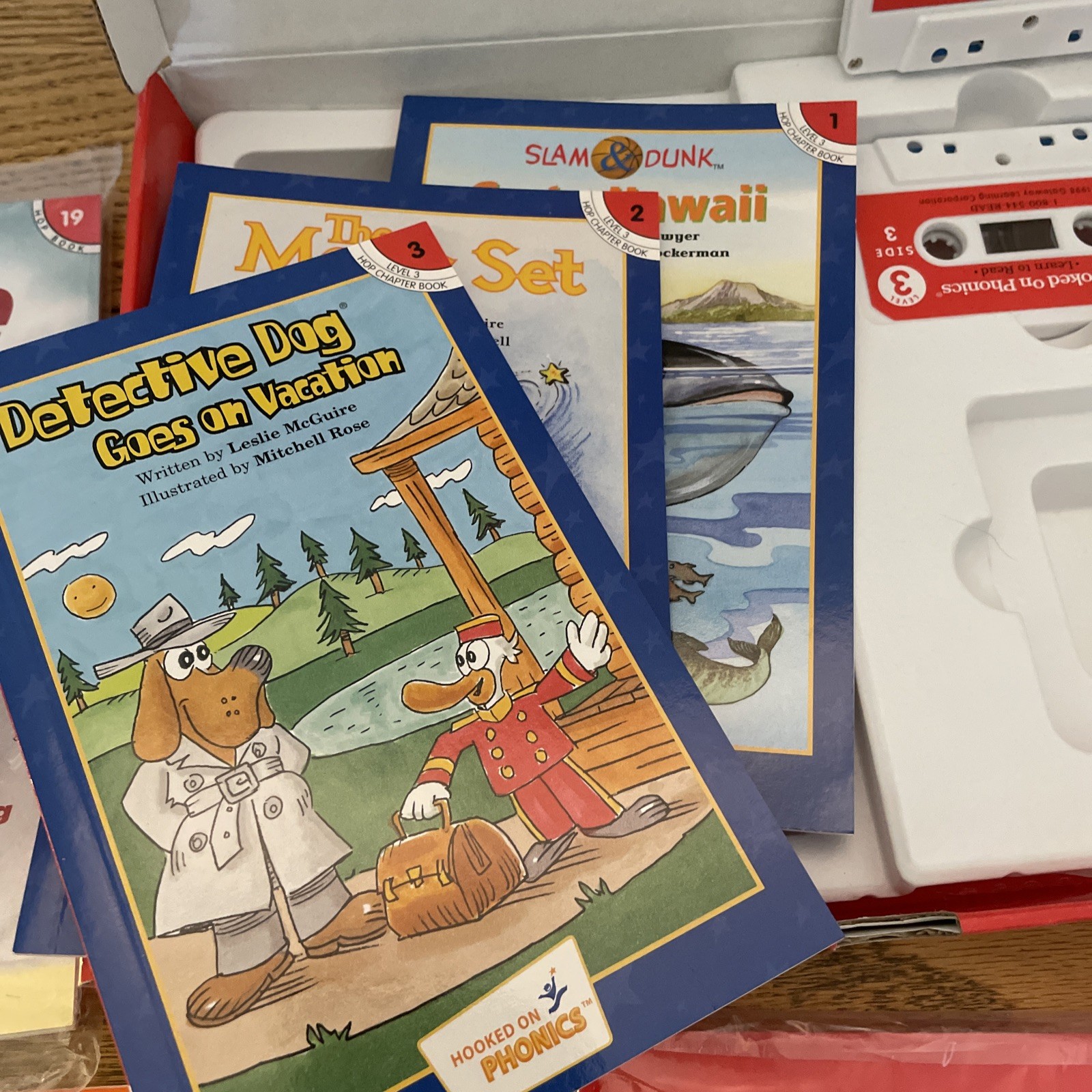 Vintage Hooked on Phonics Level 3 Cassette & Books Set