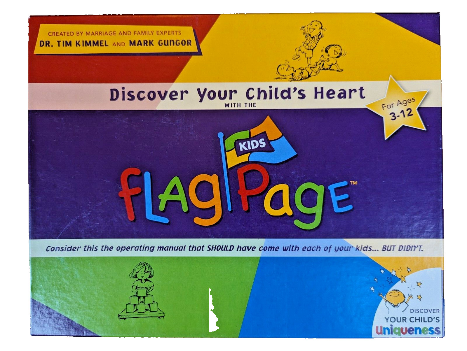 Kids Flag Page Kit Discover Your Child’s Heart Interactive Family Game Open Box