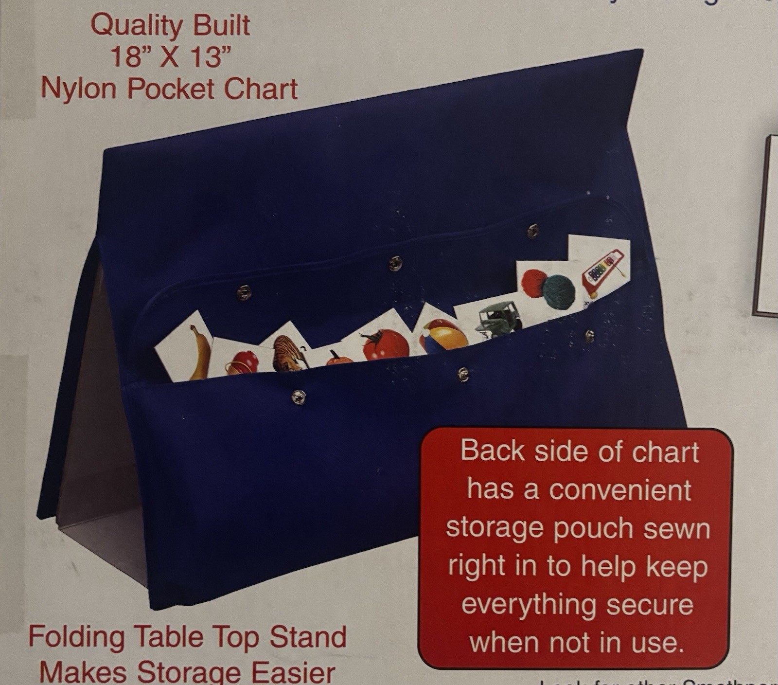 Smethport Table Top Pocket Chart Story Strips, Pocket Chart, Table Stand, Guide