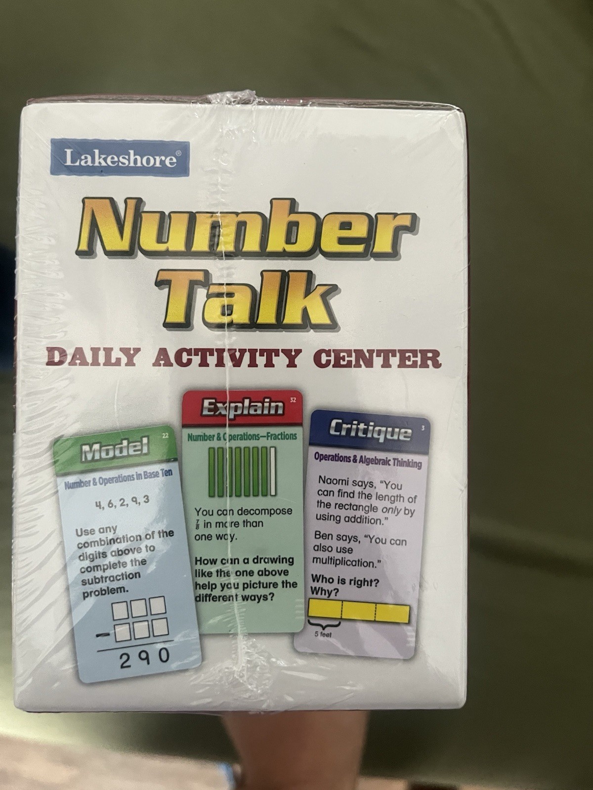 Lakeshore Number Talk: Daily Activity Center 120 Cards Grade 4 Sealed
