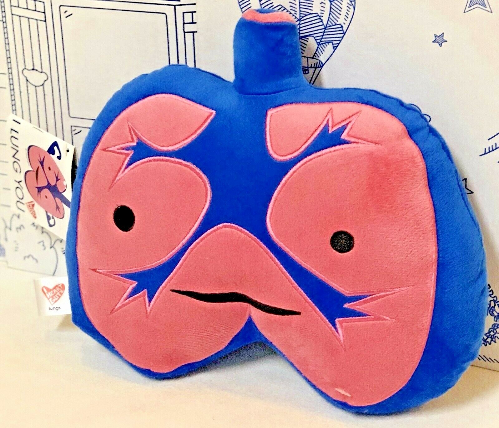 New I Heart Guts Lungs Plush I Lung You Doll Science Toy Organ Body Part Lungs N