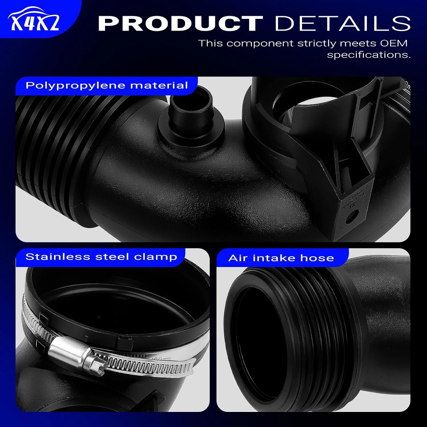 13717605638 Air Intake Inlet Tube Pipe Hose for 2011-2018 BMW1 2 3 4 5 X1 X3 X4