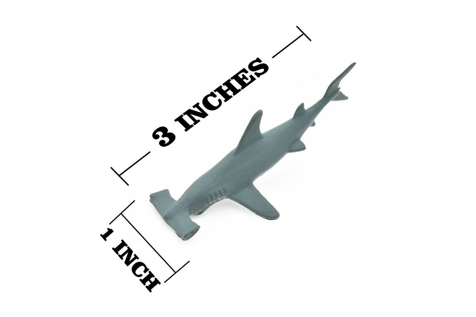Hammerhead Shark, Curved, Very Nice Plastic Replica 3″ – F234 B76
