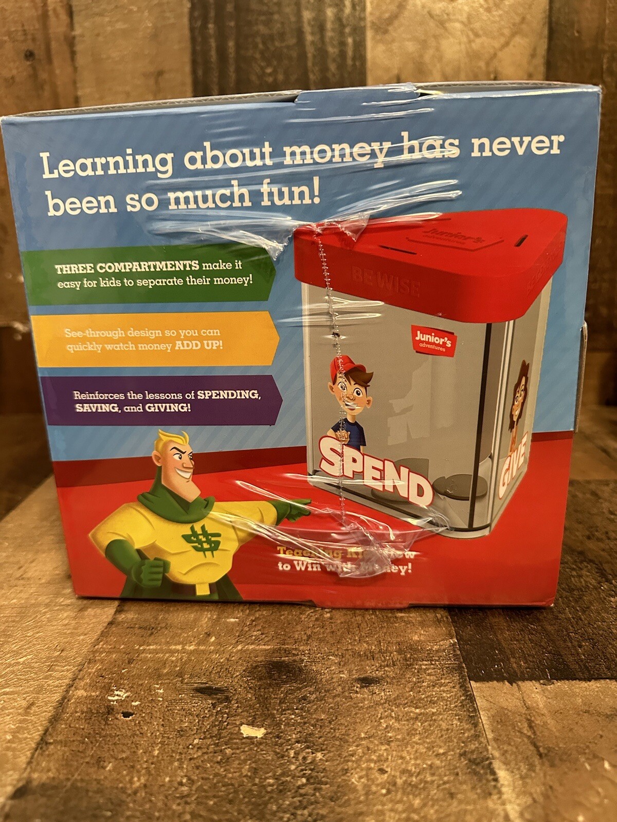 Dave Ramsey: Junior’s Adventures Smart Saver Bank NEW Sealed Spend Save Give