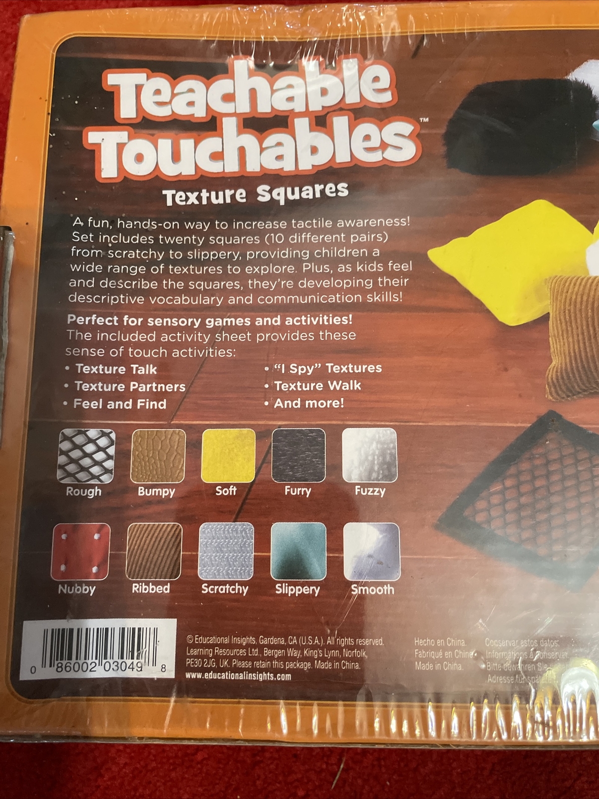 Educational Insights Teachable Touchables Texture Squares