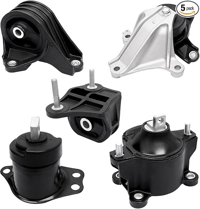 Set of 5, Engine Motor Mount and Transmission Mount Kit Replacement Compatible