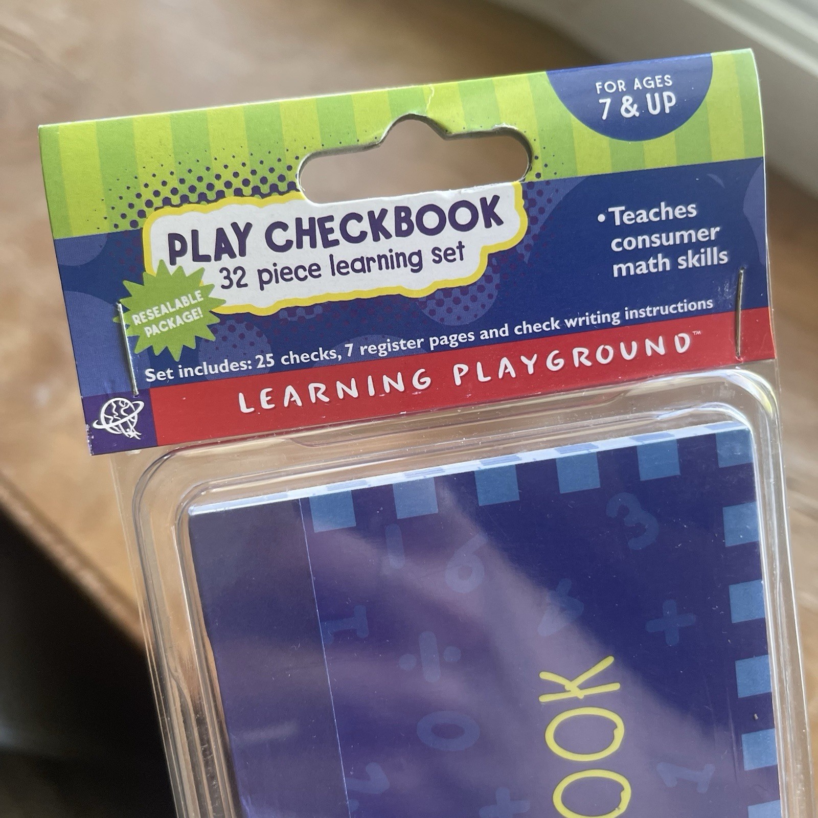 Learning Kids Play Checkbook Financial Banking Educational Rare Toy Sealed A11