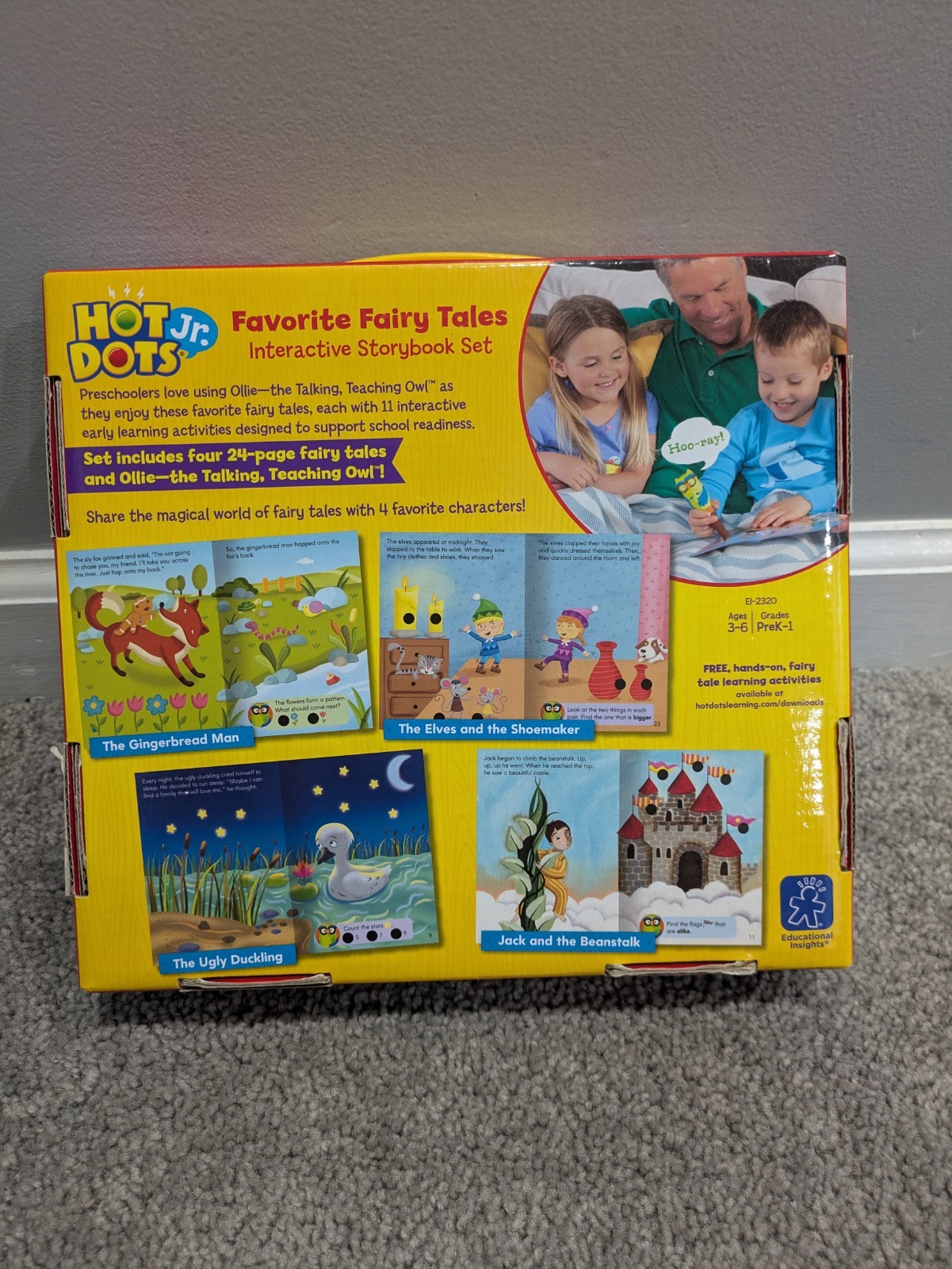 NEW Hot Dots Jr. Favorite Fairy Tales Interactive Storybook Set Owl Pen PreK-1