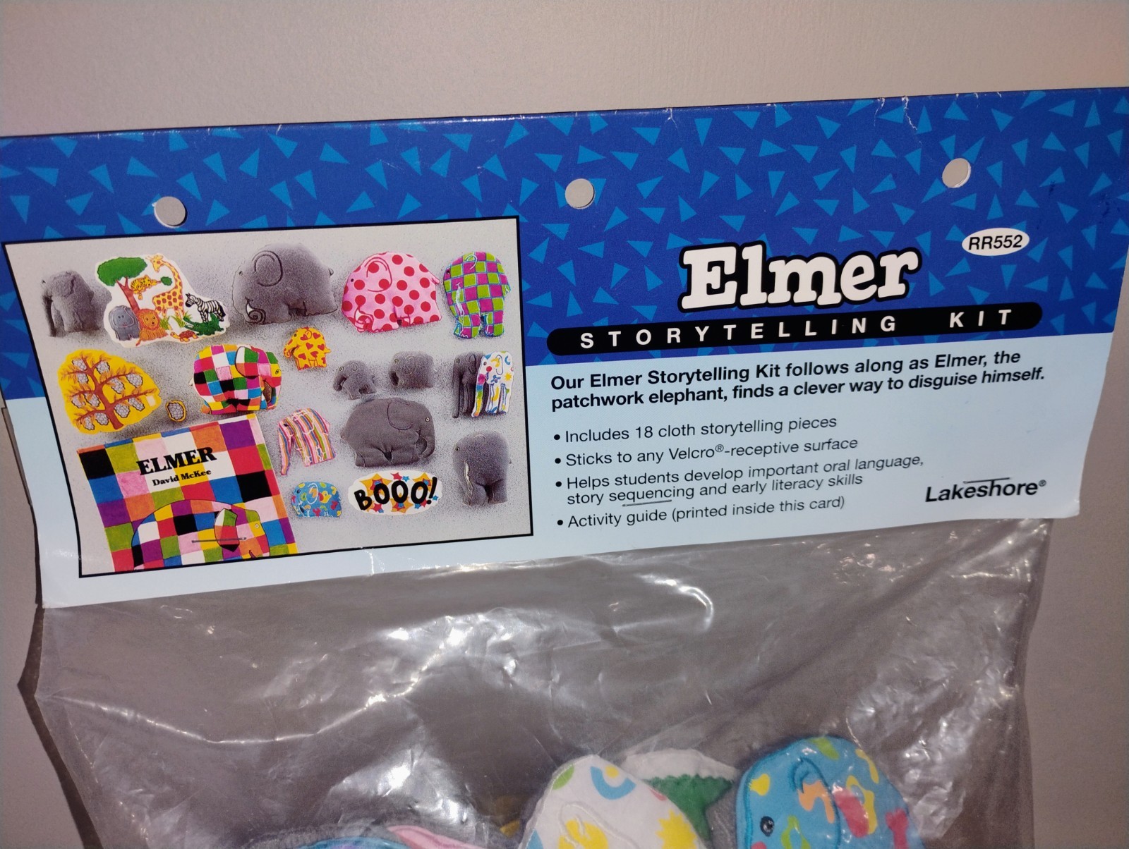 Elmer Elephant Vintage Lakeshore Storytelling Kit Preschool Homeschool