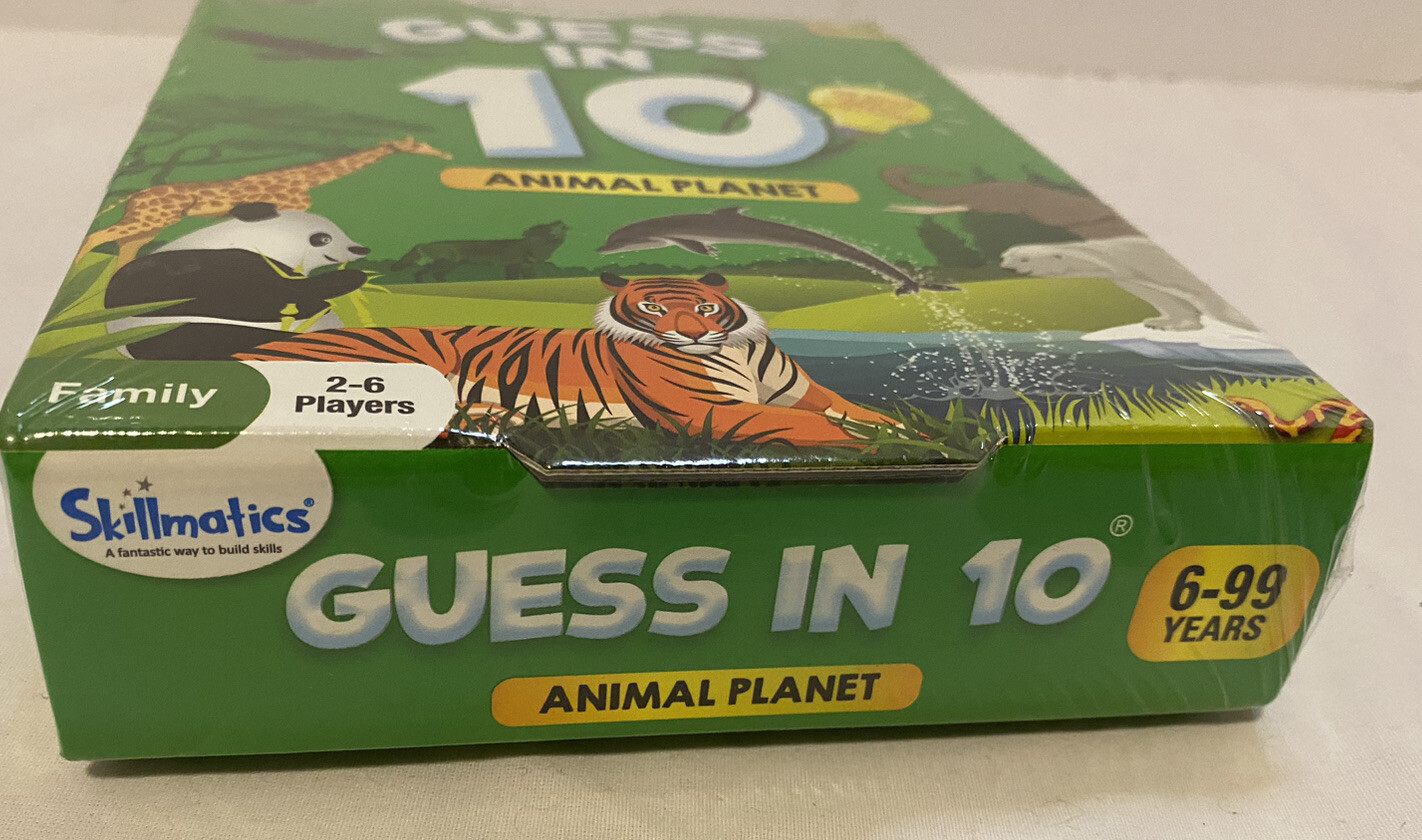 NEW Skillmatics Card Game Guess in 10 Animal Planet & Countries Around the World