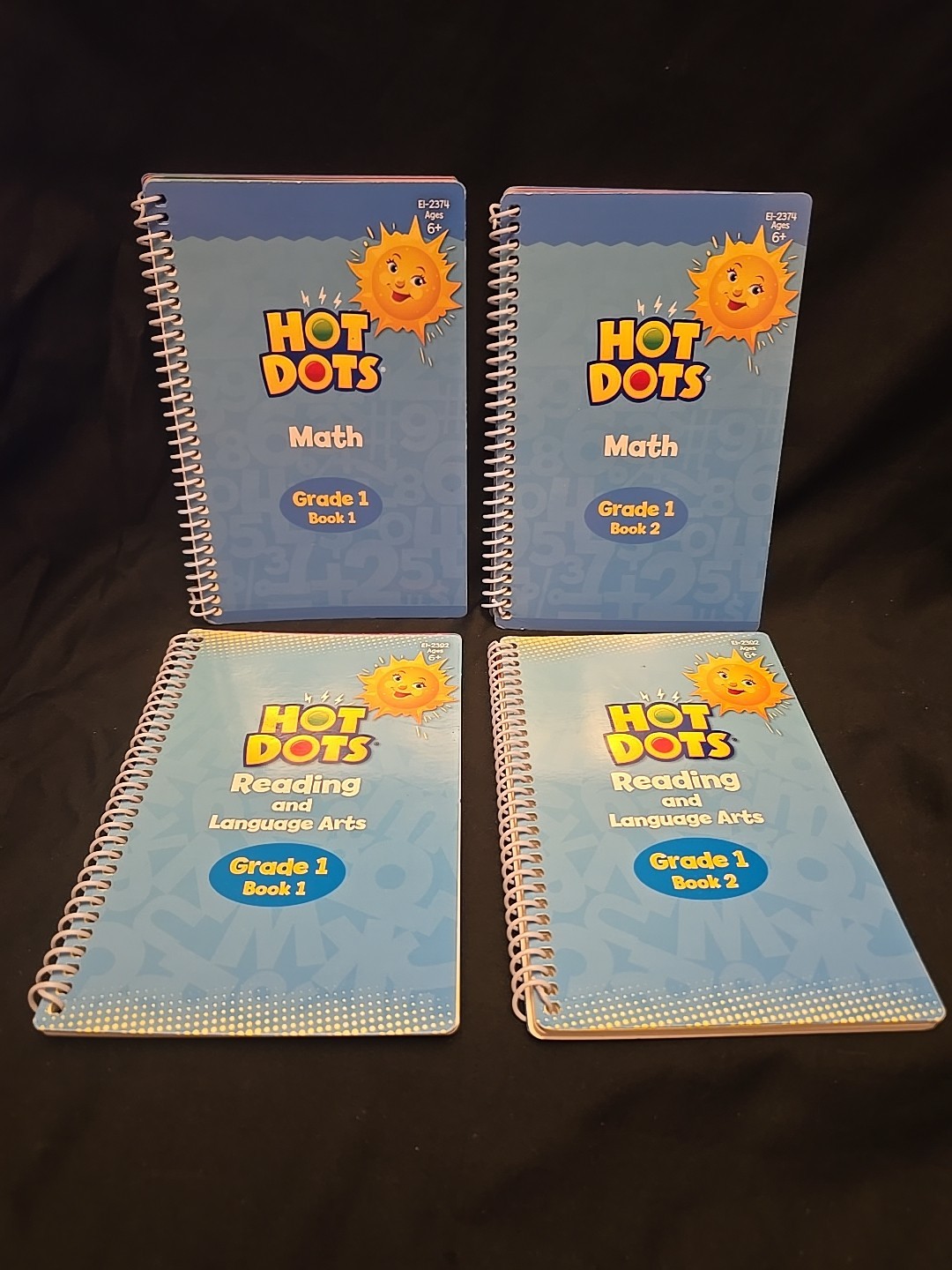 Hot Dots Reading & Math Workbook – Books lot of 4 First Grade