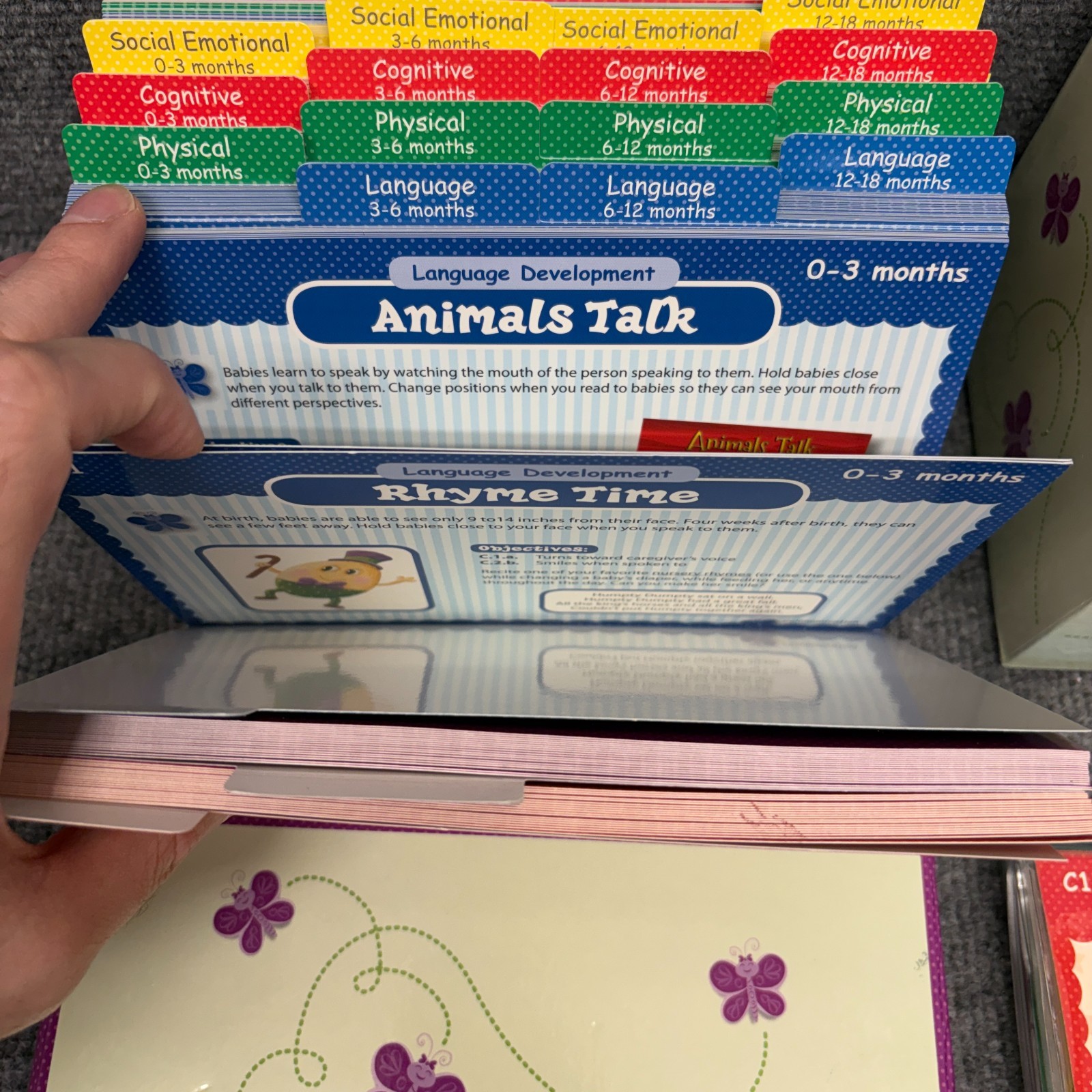 Frog Street Infant Photo Activity Cards Set 0-18 Months Home School Curriculum