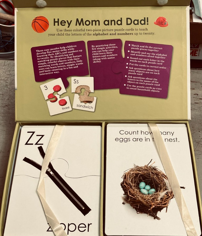 Spice Box Early Learning Alphabet & Numbers Ages 3+ 52 Cards Simple Puzzles