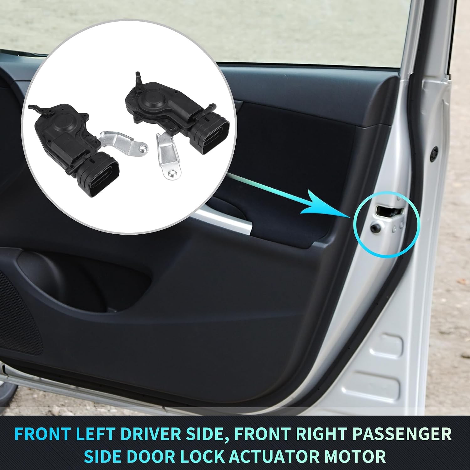 Front Left Right Side Power Door Lock Actuator Motor Replacement for Autohux