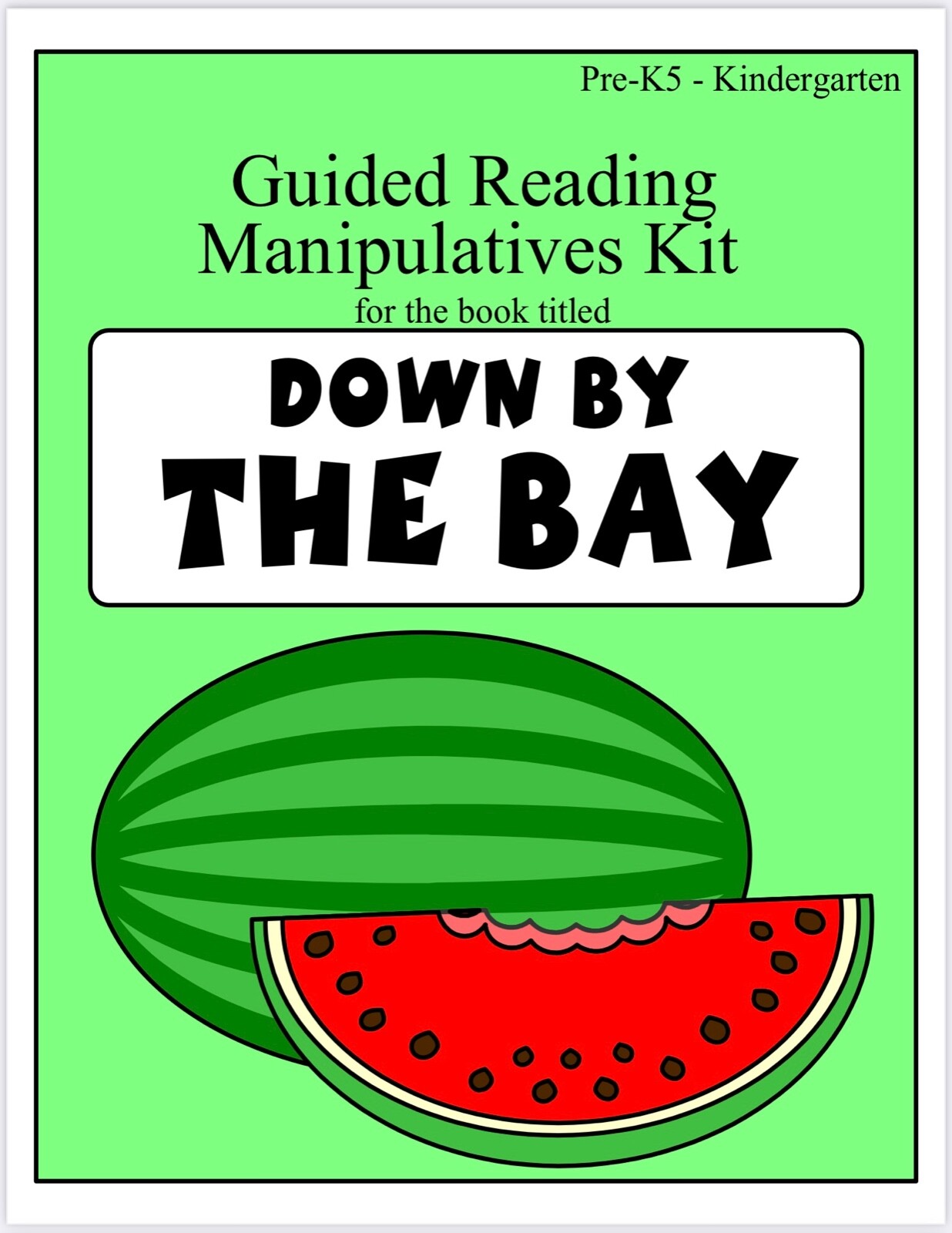 Down by the bay -Guided Reading Manipulative Kit – PRINTED uncut unlaminated