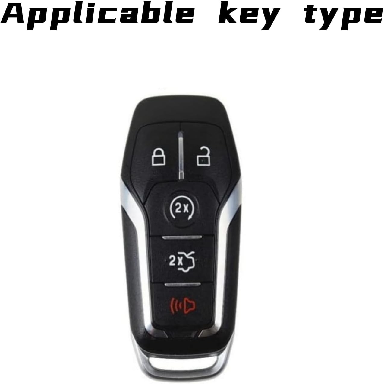 Heavy Key Fob Cover Case Protector for Ford, Keychain, Accessories for Ford F…
