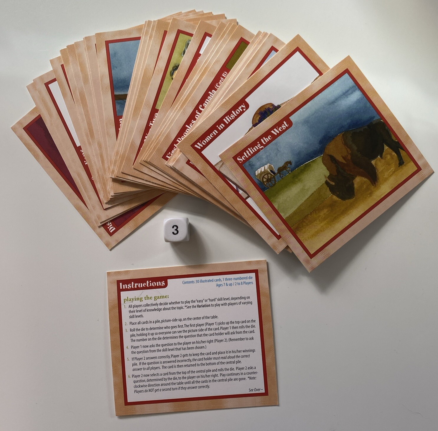 Professor Noggin’s History of Canada Card Game, Outset Media, Trivia Game Kids