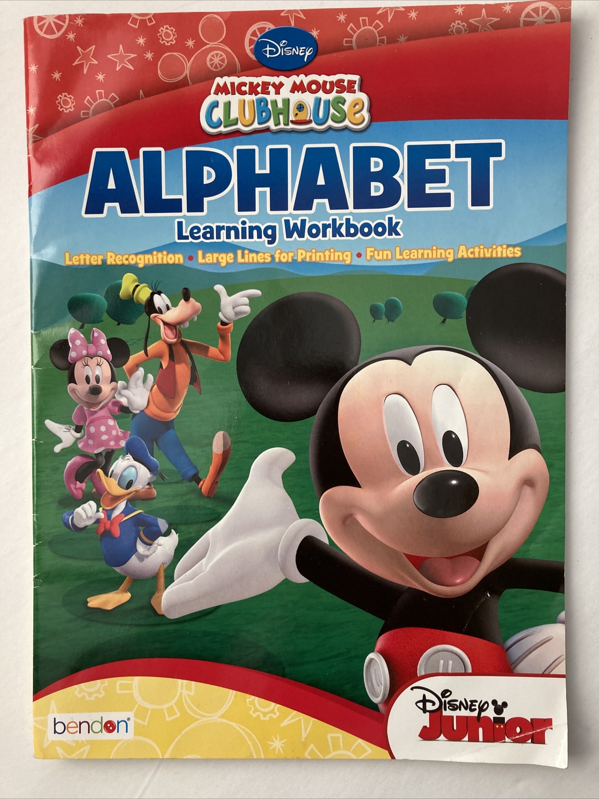Disney Mickey Mouse Clubhouse Alphabet Learning Workbook (2014) NEW Homeschool
