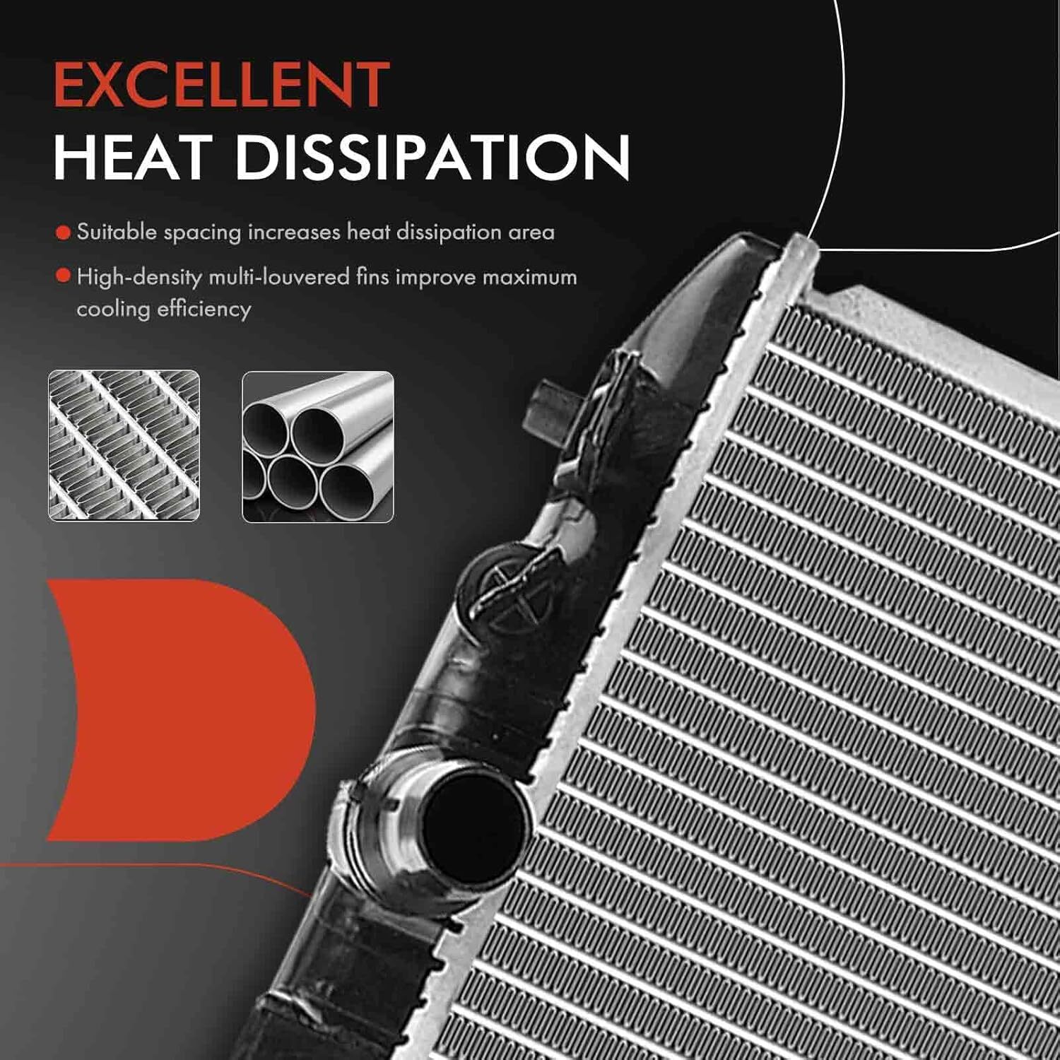 APM Engine Coolant Radiator Assembly Compatible with Honda Civic 2006 2007