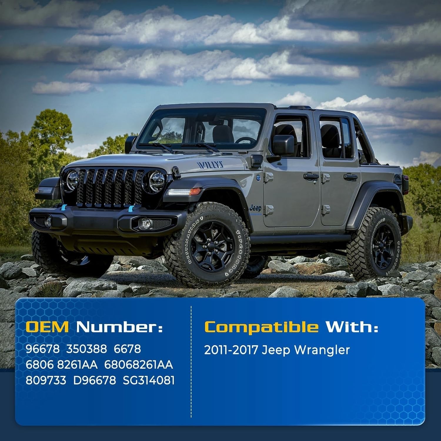 Rear Window Struts for Jeep Wrangler 2011-2017 2018 Back Glass Shocks Lift Su…