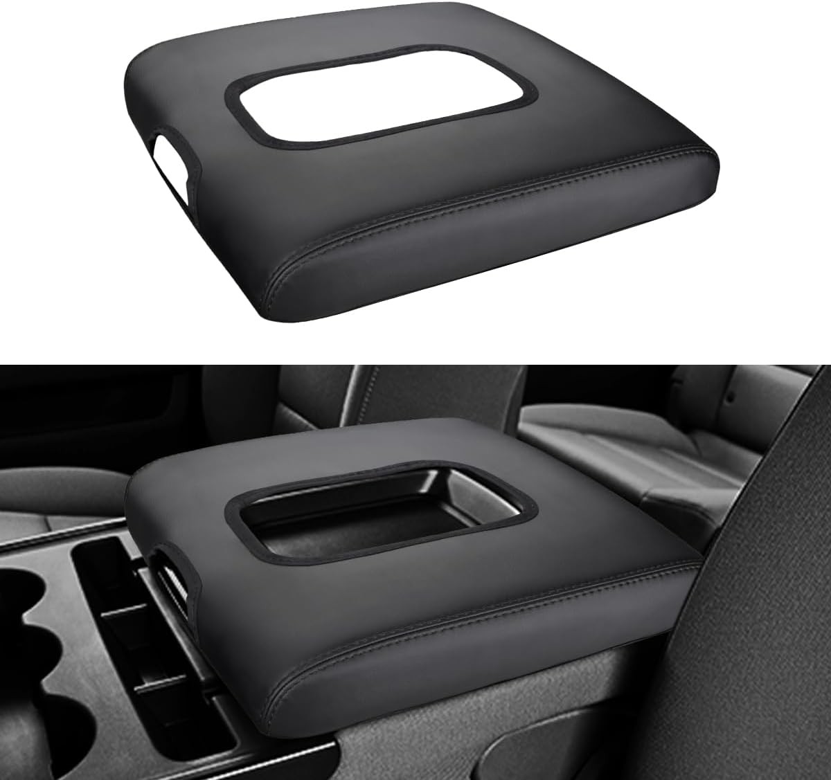 INTGET Center Console Armrest Cover for Chevy Silverado & GMC Sierra Accessories