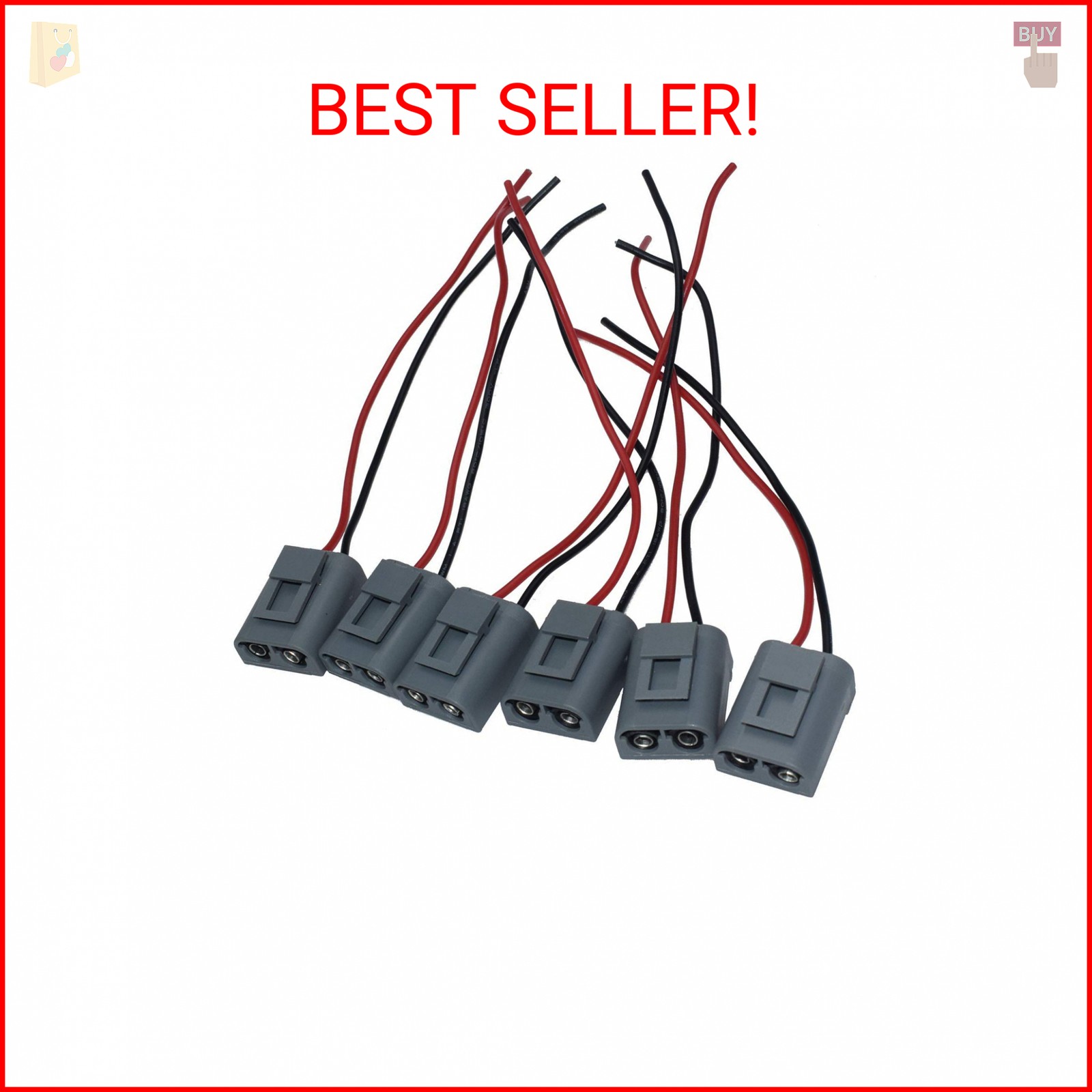 Set of 6 Ignition Coil Wiring Connector Harness Plug For VOLVO 960 S90 V90 V40 9