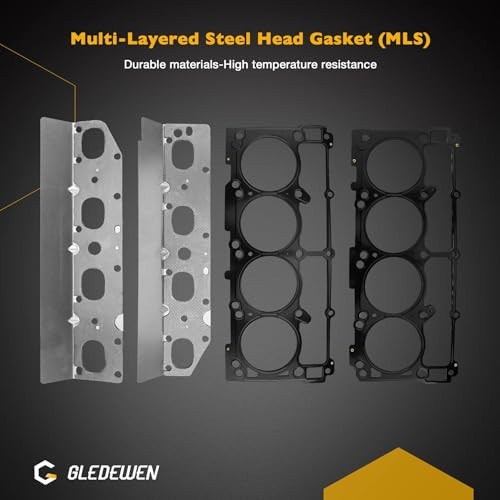 HS26423PT 5.7L Full Cylinder Gasket Set with Head Bolts, Compatible with