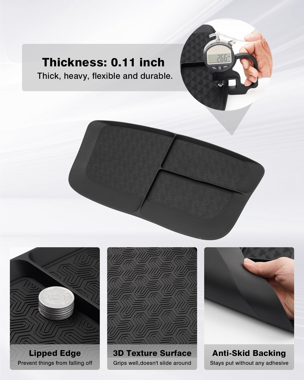 Karltys Ram Dash Mat for 2011-2018 Dodge 1500 Ram, black