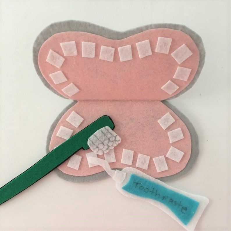 Dental Health Week Felt Story Set for Felt or Flannel Board Play